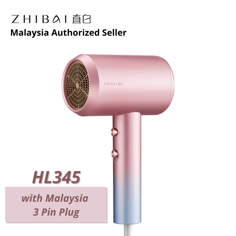 Xiaomi Youpin ZHIBAI High Speed Hairdryer HL345 (Malaysia 3 Pin Plug)
