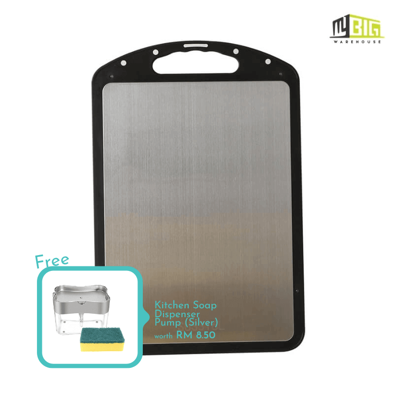 Double Sided Kitchen Cutting Board 2 In 1 Stainless Steel 316 & PP