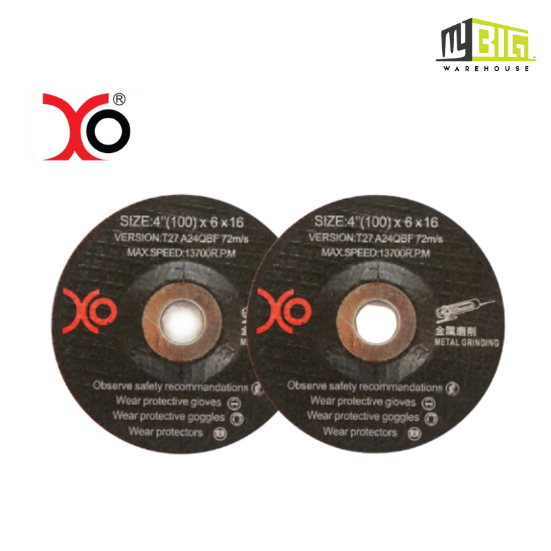 XO GRINDING DISC (4″) 100 X 6 X 16MM