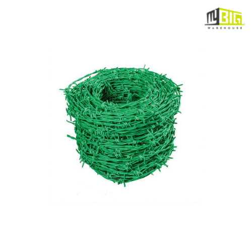 PVC COATED BARBED WIRE / KAWAT DURI GREEN COLOUR~5KG
