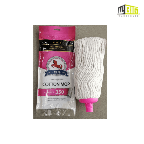 WHITE COTTON MOP WITHOUT HANDLE NO.350
