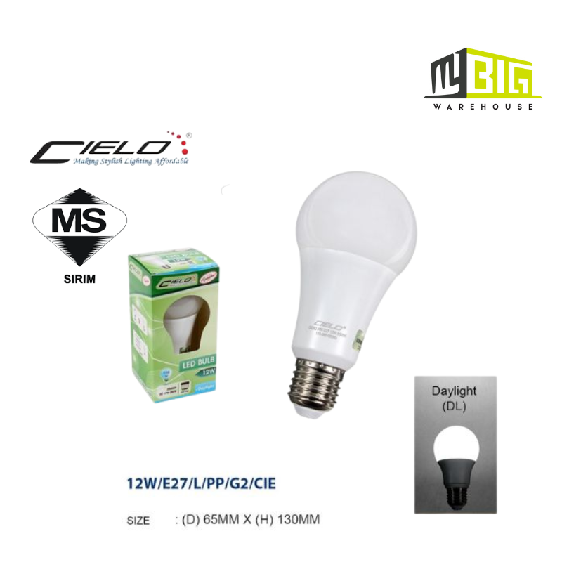 CIELO GEN2 A65 12W LED BULB E27 DL-6500K (0.5)