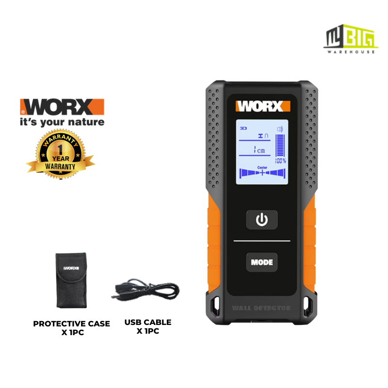 WORX WX-086 120MM MULTIFUNTIONAL WALL DETECTOR