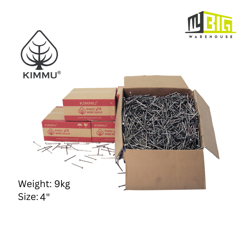 KIMMU® WIRE NAILS (PAKU) 4″ X 9KG